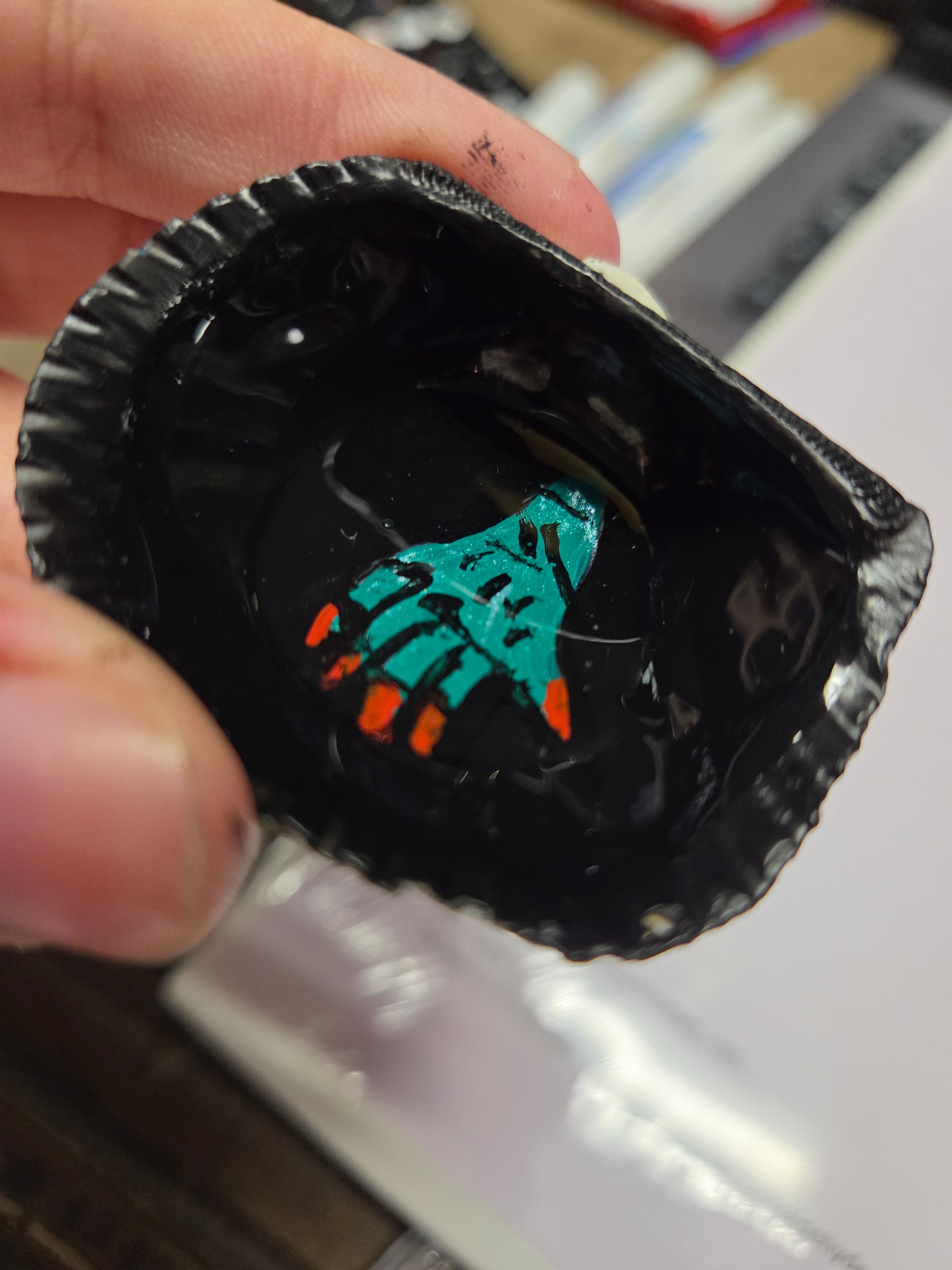 Creepy hand sea shell